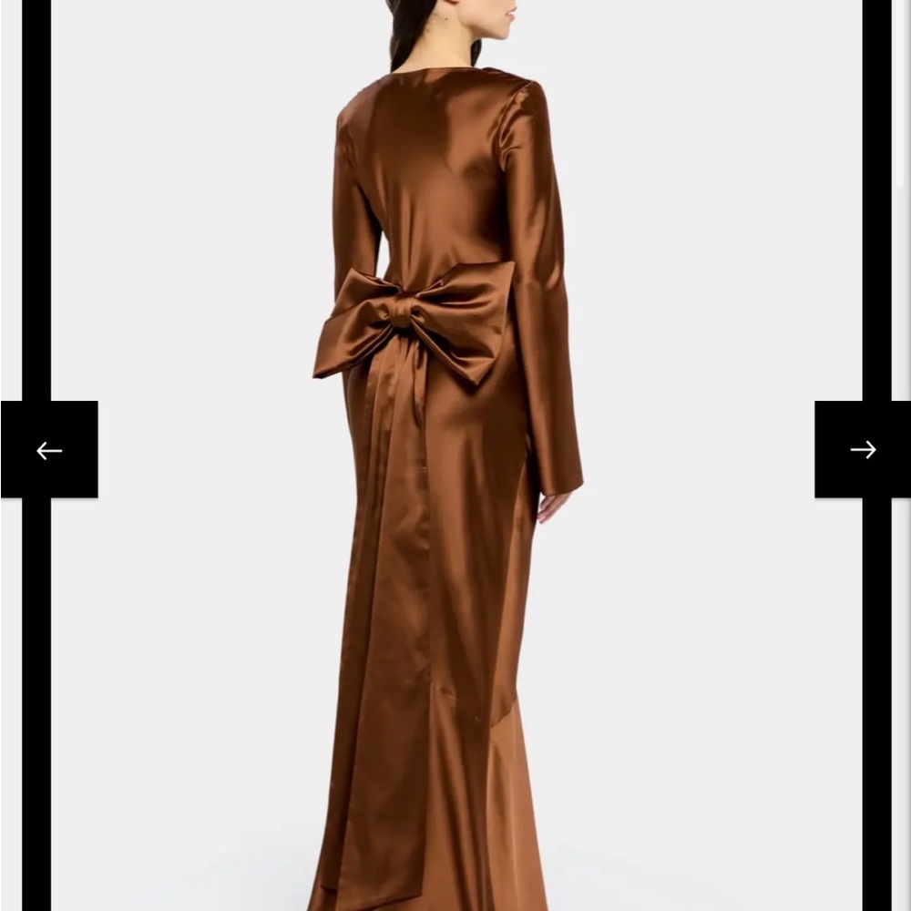 Elegant Brown Maxi Dress